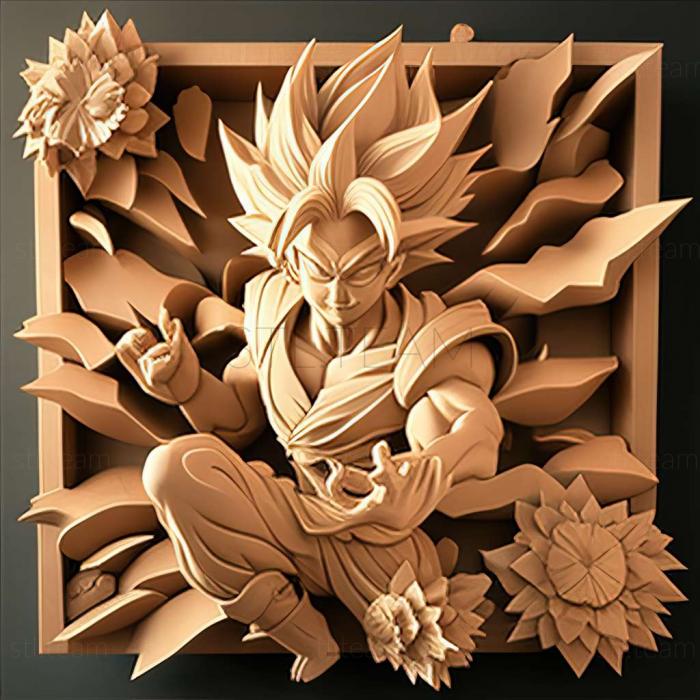3D model Son Goku FROM NARUTO (STL)